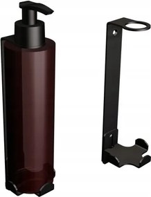 Tartó Folyékony szappan adagoló egy flakonhoz 300ml Fekete