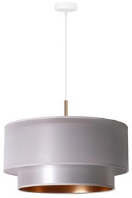 Duolla - Csillár zsinóron NANTES 1xE27/15W/230V á. 45 cm ezüst/réz