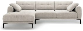Bézs sarokkanapé (bal oldali-heverő résszel) Bemy – Micadoni