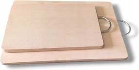 2db-os kemény bükk vágódeszka szett fogantyúval 28cm 35cm