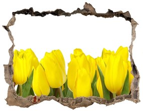 Lyuk 3d fali matrica Sárga tulipánok nd-k-2665979