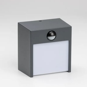 Brilagi-LED kültéri fali lámpa szenzorral TERNI LED/12W/230V antracit IP44