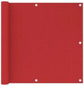 piros HDPE erkélytakaró 90 x 500 cm