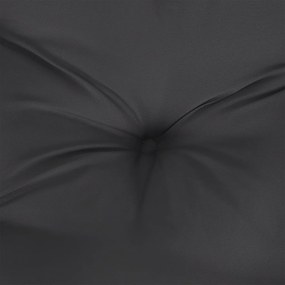 2 db fekete oxford szövet kerti padpárna 180 x 50 x 7 cm