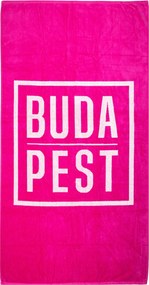 BUDAPEST Strandtörölköző magenta 165x90cm