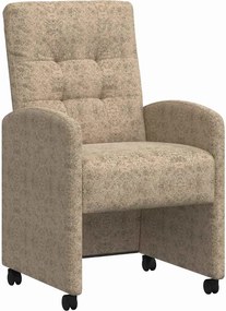 vidaXL Kerekes Étkező Székek 2 pcs Világosszürke 58 x 67 x 97 cm