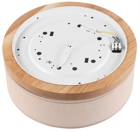 Brilagi - LED mennyezeti lámpa BELLADONNA 2xE27/15W/230V, 40 cm, bézs/dub