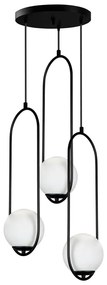 Arch fekete függőlámpa, magasság 146 cm - Squid Lighting