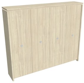 Verno magas gardrób 248 x 46 x 210 cm, akác