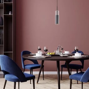 Rabalux 72047 - Csillár zsinóron KALEVI 1xGU10/50W/230V átlátszó/fekete