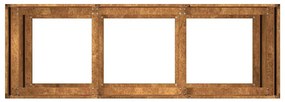 ültető rozsdás 120x40x80 cm időjárásálló acélból