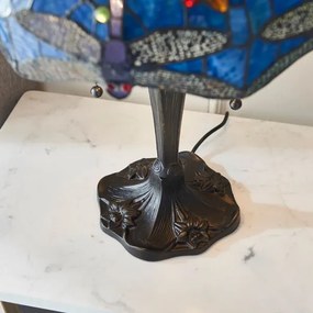 Endon 64089 - Tiffany DRAGONFLY asztali lámpa 2xE27/60W/230V átm. 41 cm