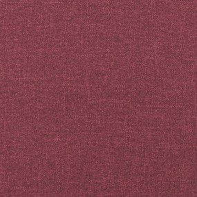 vidaXL bordó szövet pad 110x76x80 cm