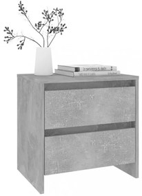 betonszürke forgácslap éjjeliszekrény 45 x 34,5 x 44,5 cm