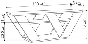 TV asztal Parvati (fehér). 1067321