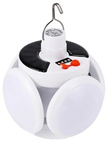 Szétnyitható Akasztható Napelemes Labda formájú LED UFO lámpa - Vezeték nélkül működik Kemping Lámpa