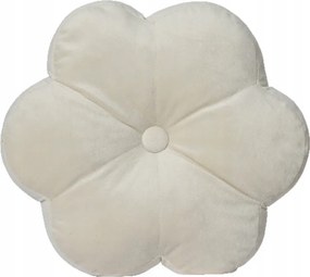Fehér virág alakú párna 38cm