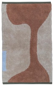 Téglavörös-bézs mosható pamut szőnyeg 50x80 cm Figura – Mette Ditmer Denmark