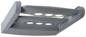 PREZENT 70124 AWAY Modern Kültéri Fali Lámpa Átlátszó, Ezüst LED IP44