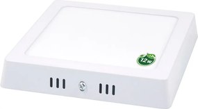 Panel mennyezeti Led plafon Falra Szerelhető Négyzet 12W 1080lm Fehér Hideg Emc CCD