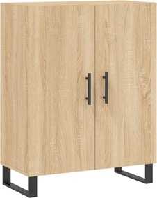vidaXL sonoma tölgy színű szerelt fa tálalószekrény 69,5 x 34 x 90 cm