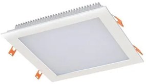 LED panel , mélysugárzó , 18W , süllyesztett , négyzet , természetes fehér , IP44 , CAPRI
