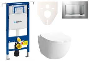 Fali WC szett Geberit előtétfalas szereléshez + VitrA Shift WC SIKOGES4N7