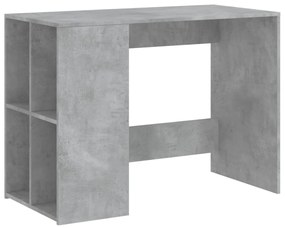 betonszürke szerelt fa íróasztal 102x50x75 cm