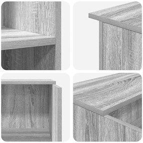 recepciós pult szürke sonoma 100x50x103,5 cm szerelt fa