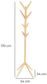 Natúr színű bambusz fogas – Casa Selección