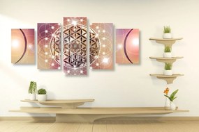 5 részes kép elbűvölő Mandala