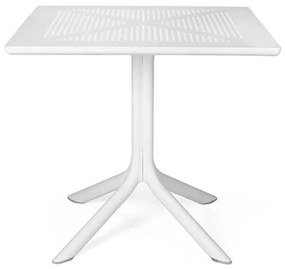 Nardi Clip 80 fehér kerti asztal
