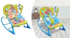 Rezgő, zenélő pihenőszék 18kg-ig, kék