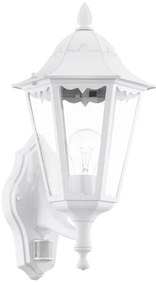 Eglo 93447 - Kültéri Fali lámpa érzékelővel NAVEDO 1xE27/60W/230V