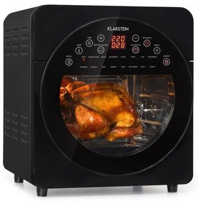 Klarstein AeroVital easy touch, forrólevegős fritőz, 1700 W, 14 l, 16 program, fekete