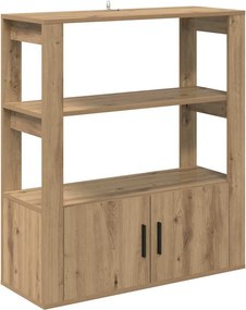 vidaXL Széf kézműves tölgy 30 x 80 x 90 cm Faanyag