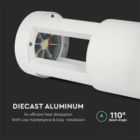LED Kültéri lámpa LED/10W/230V 25cm 6400K IP65 fehér