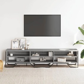 szürke sonoma színű szerelt fa TV-szekrény 180 x 34 x 41 cm