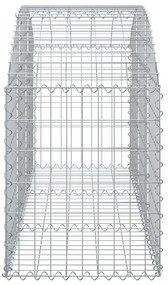 íves horganyzott vas gabion kosár 150x50x60/80 cm