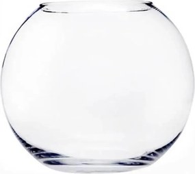 Üveg váza dekorációs gömb D-30 cm H-25 cm
