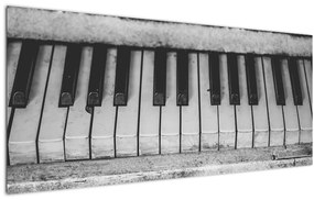 Egy régi zongora képe (120x50 cm)