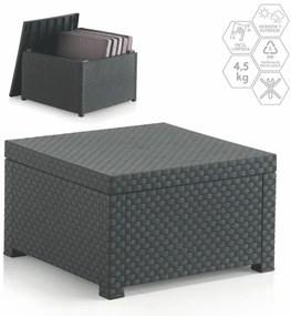 Műrattan kerti dohányzóasztal 56x56 cm – Juinsa