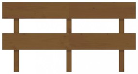 mézbarna tömör fenyőfa ágyfejtámla 154x3x81 cm