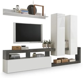 Hamburg TV állvány fehér, oxidált 277 cm
