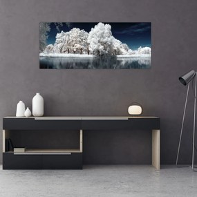 Kép - Hófehér fák (120x50 cm)