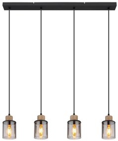 Globo 15707-4H - Csillár zsinóron REID 4xE27/15W/230V