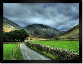 Poszterek keretben 40x30 Ír táj Zöld dombok földje