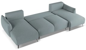 Világoskék sarokkanapé Malie – Makamii