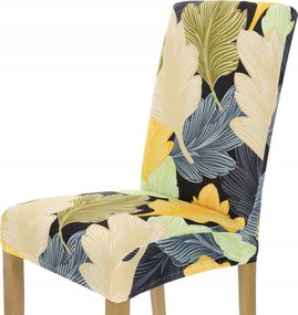 Székhuzat Bézs Sárga Levelek Mintás Rugalmas Univerzális