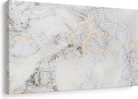 Egy fehér mandala képe (90x60 cm)